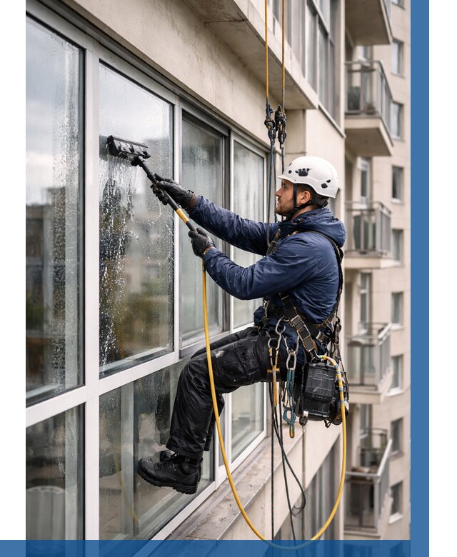 Мойка балконного остекления в Белебее от 3570 р. | ВЫСОТНИК-Блб