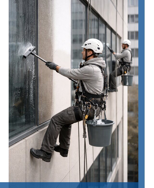 Мойка фасадов зданий в Белебее под ключ от 357 р. | ВЫСОТНИК-Блб