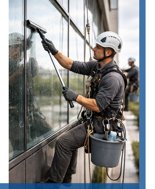Мойка стеклянных фасадов в Белебее от 204 р. | ВЫСОТНИК-Блб