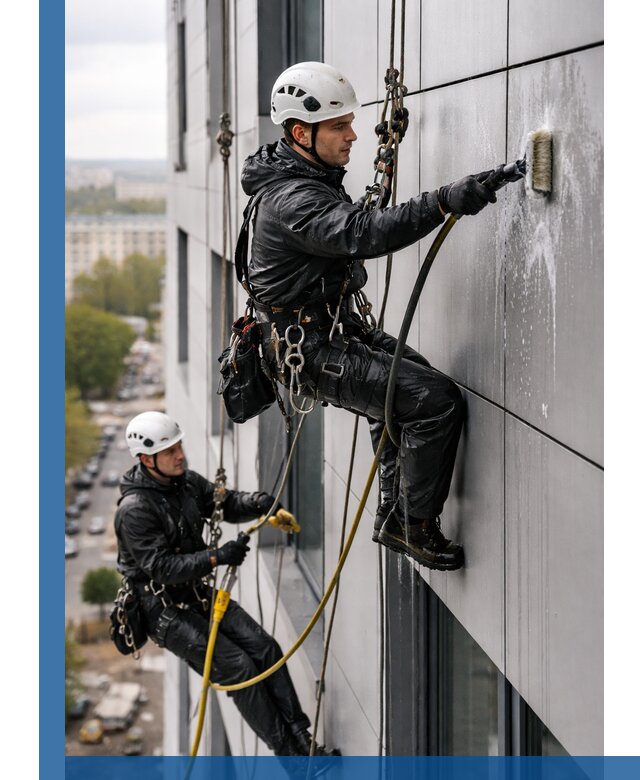 Профессиональная мойка фасада из композита в Белебее