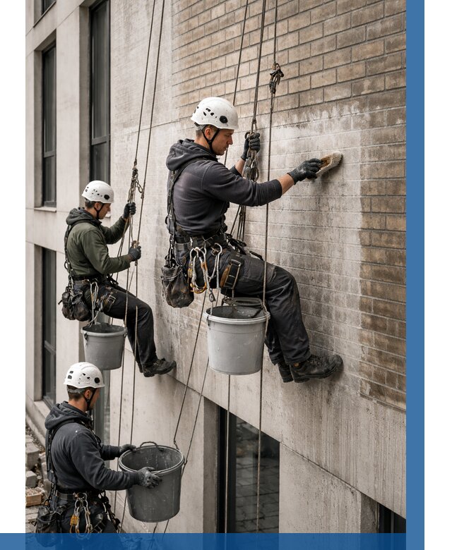 Удаление высолов с фасада в Белебее от 255 р. | ВЫСОТНИК-Блб