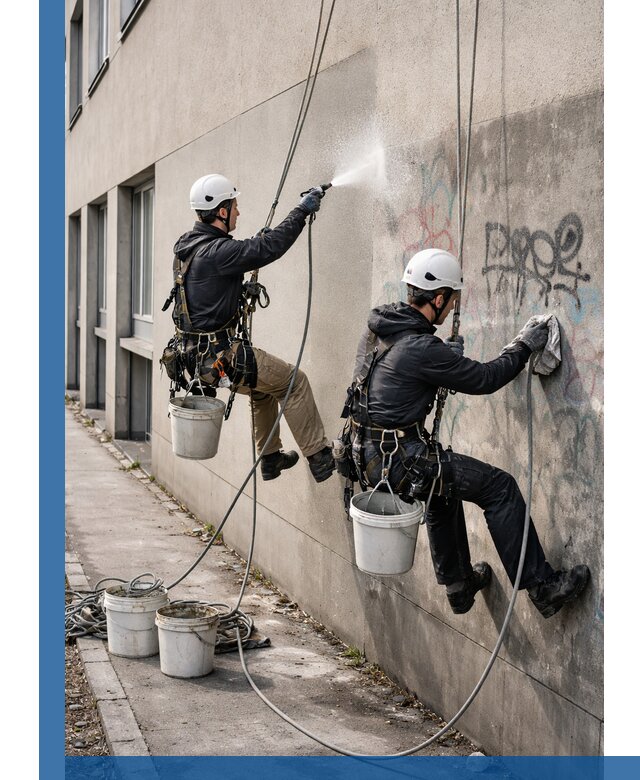 Антиграффити покрытие фасада с защитой от надписей в Белебее