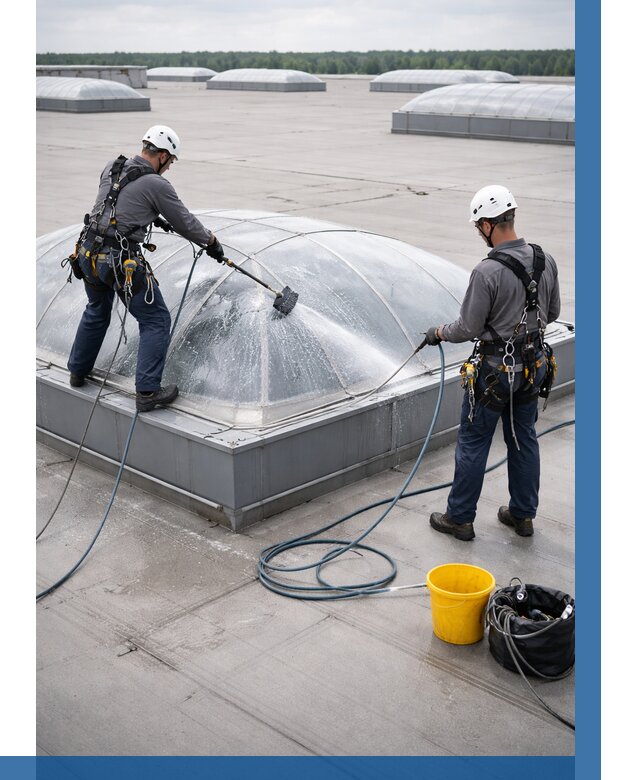 Мойка зенитных фонарей в Белебее, заказать от 4590 р. | ВЫСОТНИК-Блб