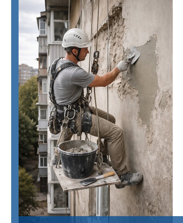Восстановление фасадной штукатурки в Белебее с гарантией качества