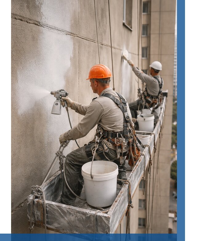 Грунтовка фасада на высоте в Белебее от 122 р. | ВЫСОТНИК-Блб