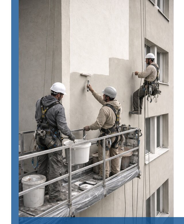 Покраска оштукатуренного фасада в Белебее под ключ с гарантией