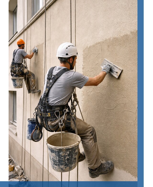 Декоративная штукатурка фасада в Белебее от 1224 р. | ВЫСОТНИК-Блб