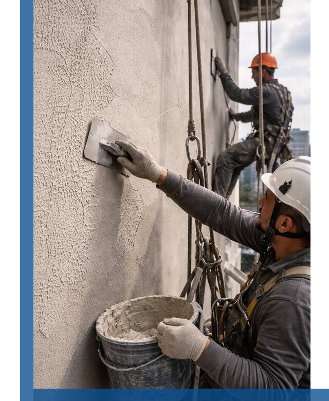 Декоративная штукатурка фасада с утеплением и защитой в Белебее