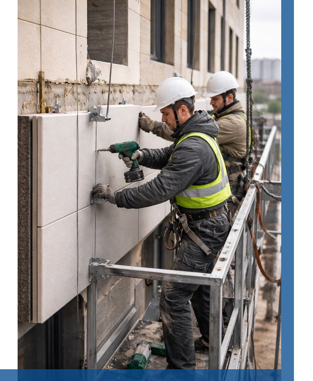 Монтаж фасадных термопанелей в Белебее от 1530 р. | ВЫСОТНИК-Блб