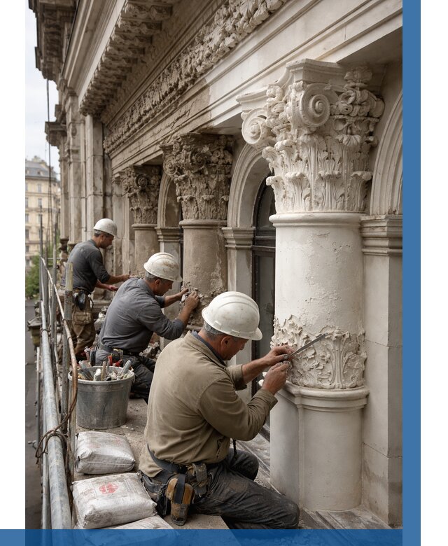 Реставрация фасадной лепнины в Белебее от 2550 р. | ВЫСОТНИК-Блб