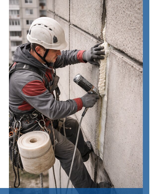 Утепление межпанельных швов в Белебее от 714 р. | ВЫСОТНИК-Блб