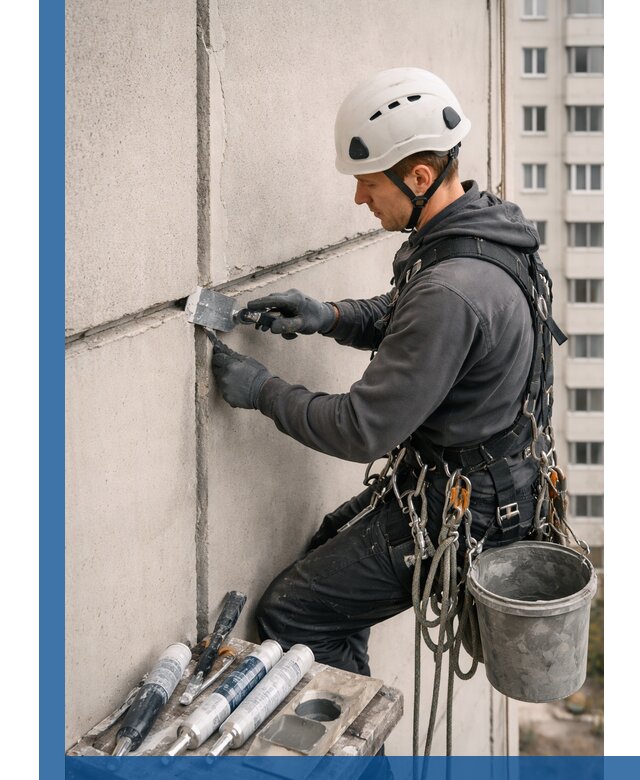 Ремонт межпанельных швов в Белебее герметизация и восстановление