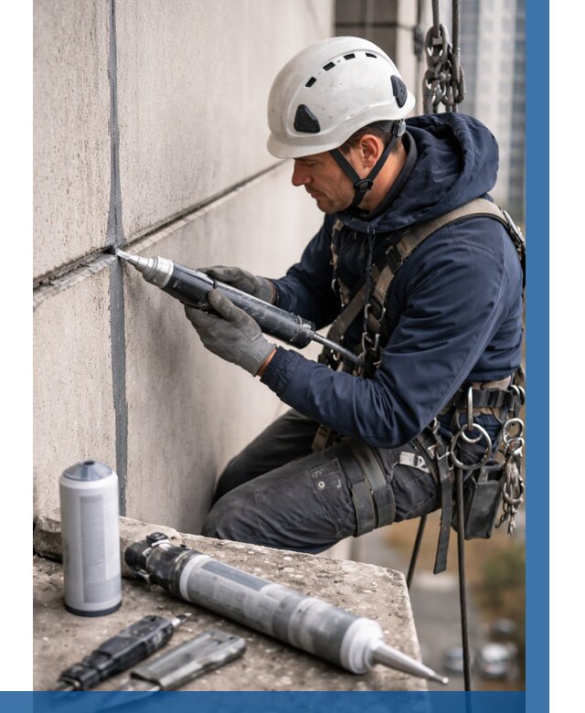 Вторичная герметизация швов в Белебее от 459 р. | ВЫСОТНИК-Блб