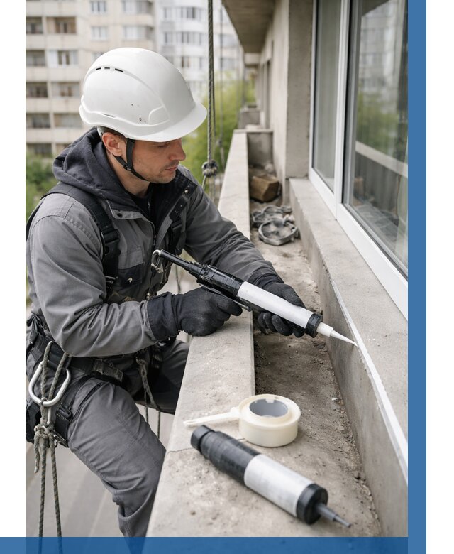 Герметизация швов лоджии в Белебее от 4590 р. | ВЫСОТНИК-Блб