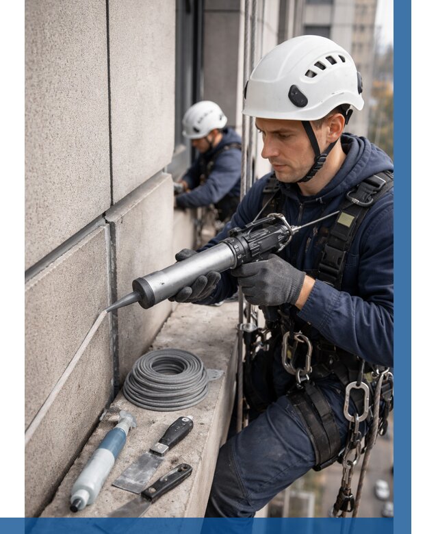 Герметизация деформационных швов фасада в Белебее от 714 | ВЫСОТНИК-Блб