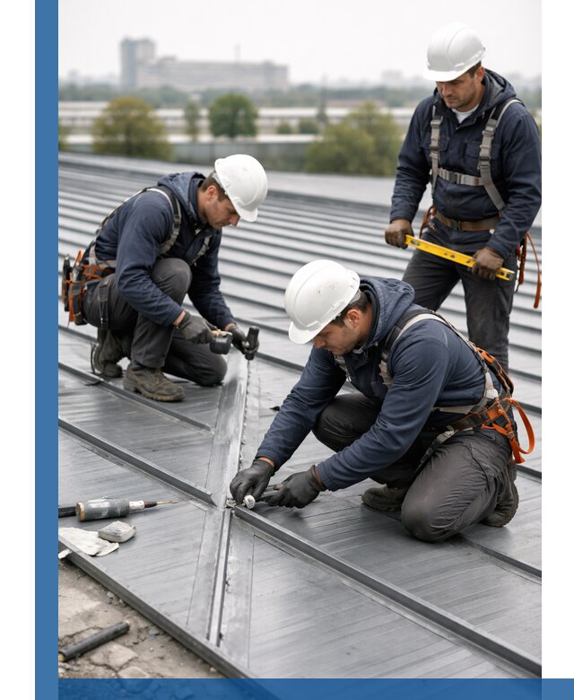 Ремонт фальцевой кровли в Белебее срочно и качественно