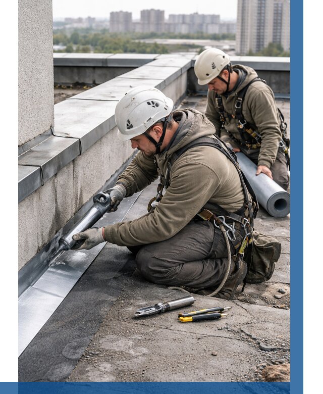 Ремонт кровельных примыканий в Белебее от 1224 р. | ВЫСОТНИК-Блб