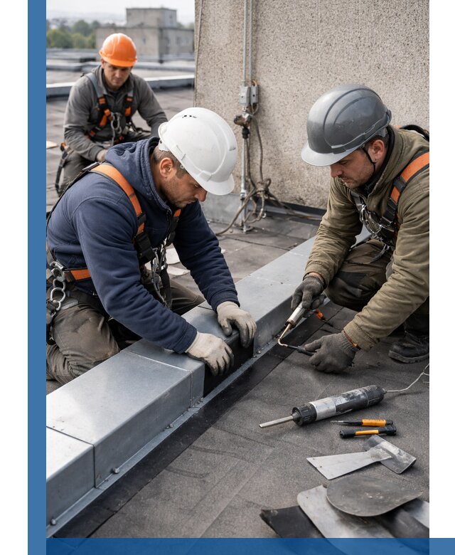 Ремонт кровельных примыканий в Белебее профессионально