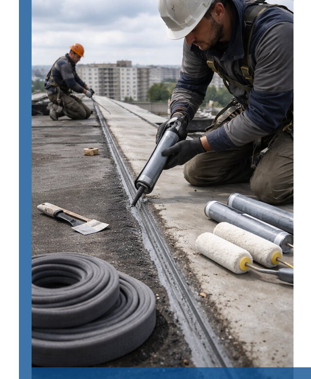 Герметизация швов кровли в Белебее с гарантией герметичности