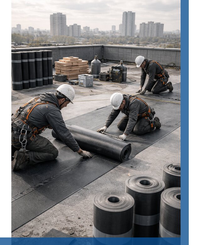 Монтаж мягкой кровли под ключ в Белебее от 459 р. | ВЫСОТНИК-Блб