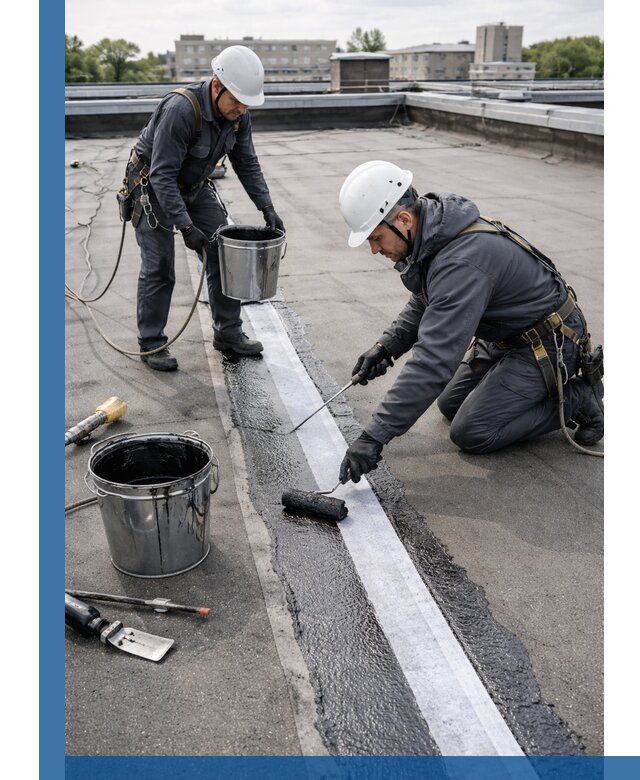 Гидроизоляция кровли мастикой в Белебее надежная защита