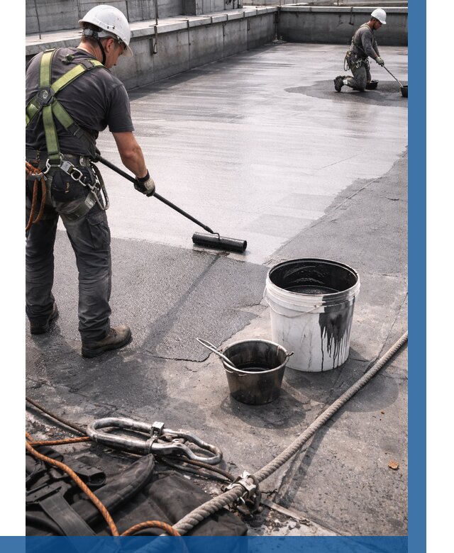 Гидроизоляция кровли жидкой резиной в Белебее от 510 р. | ВЫСОТНИК-Блб