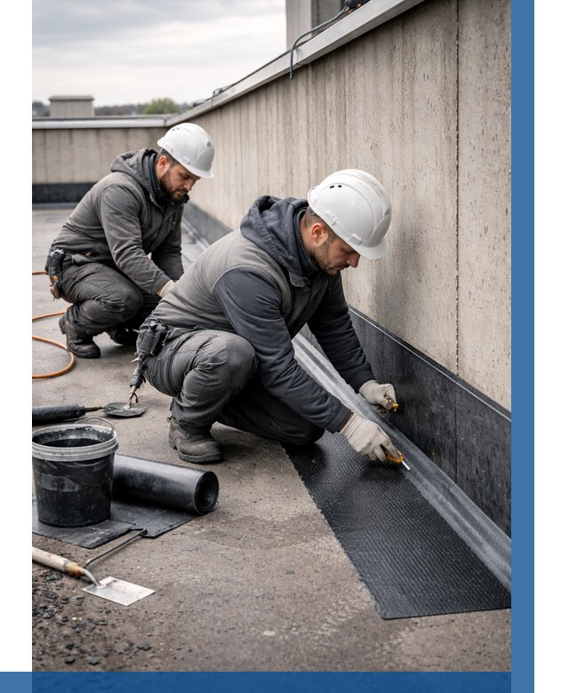 Гидроизоляция примыканий на кровле в Белебее от 918 р. | ВЫСОТНИК-Блб