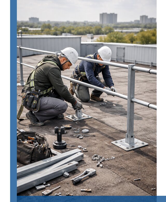 Монтаж кровельного ограждения в Белебее под ключ с гарантией