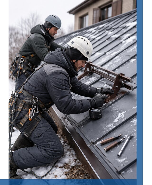 Монтаж снегозадержателей в Белебее от 459 р. | ВЫСОТНИК-Блб