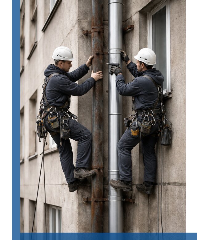 Замена водосточных труб в Белебее: монтаж и демонтаж под ключ