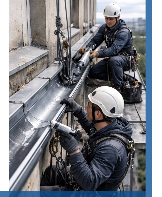 Ремонт водосточных желобов в Белебее от 6631 р. | ВЫСОТНИК-Блб