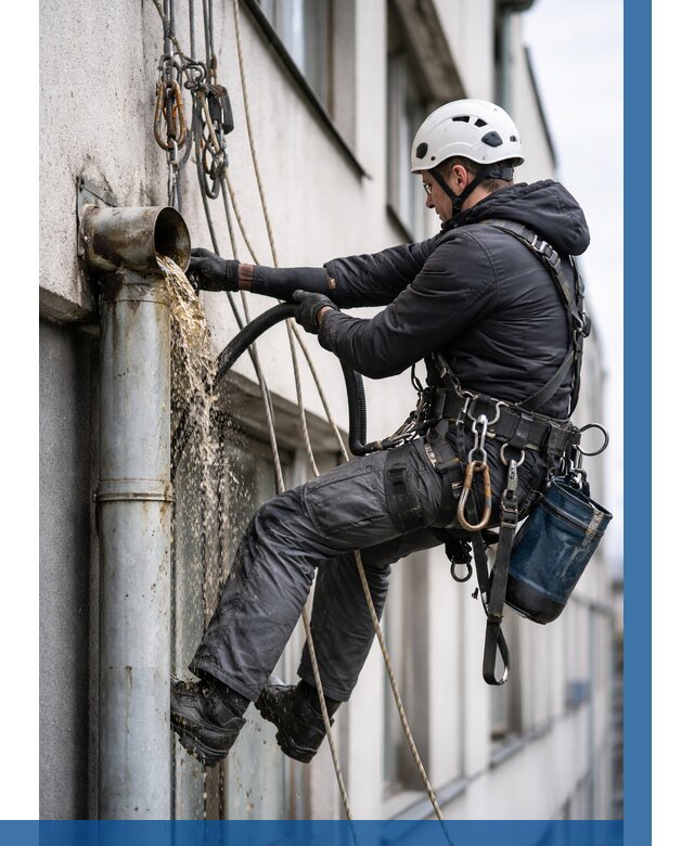 Прочистка водосточных труб в Белебее от 3570 р. | ВЫСОТНИК-Блб