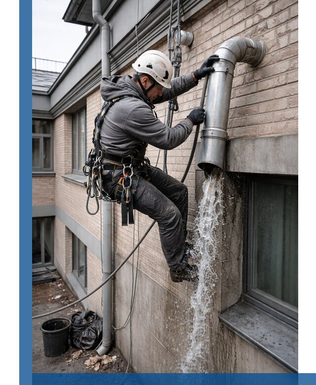 Профессиональная прочистка водосточных труб в Белебее с гарантией