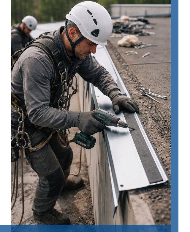 Монтаж капельника на кровле в Белебее от 306 р. | ВЫСОТНИК-Блб