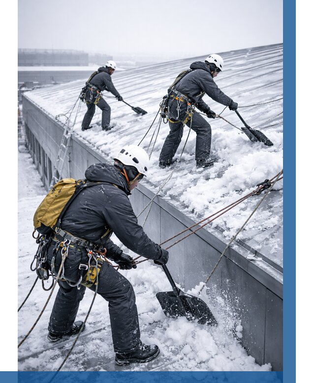 Очистка навесов от снега в Белебее от 4590 р. | ВЫСОТНИК-Блб