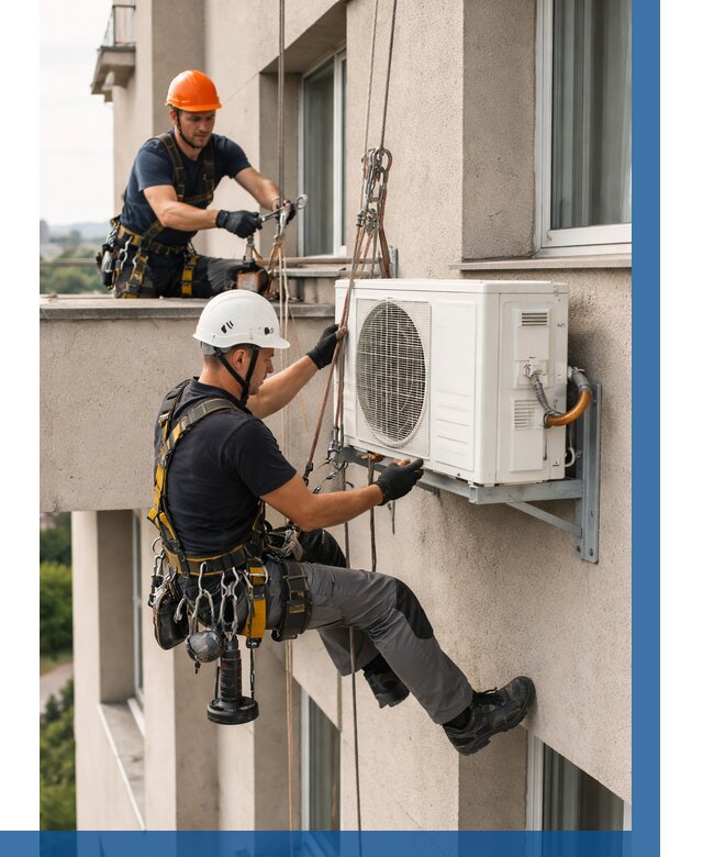 Монтаж внешнего блока кондиционера в Белебее от 6631 р. | ВЫСОТНИК-Блб