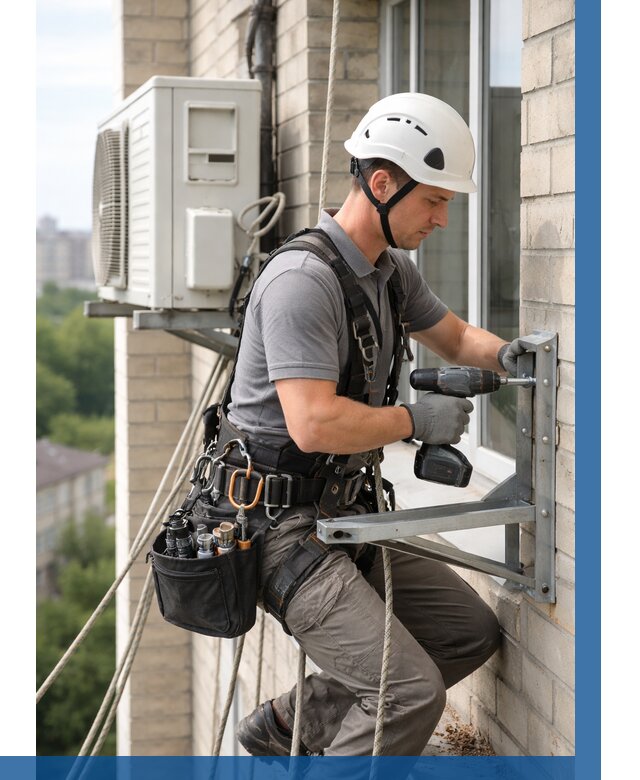 Установка кронштейнов кондиционера в Белебее от 3570 р. | ВЫСОТНИК-Блб