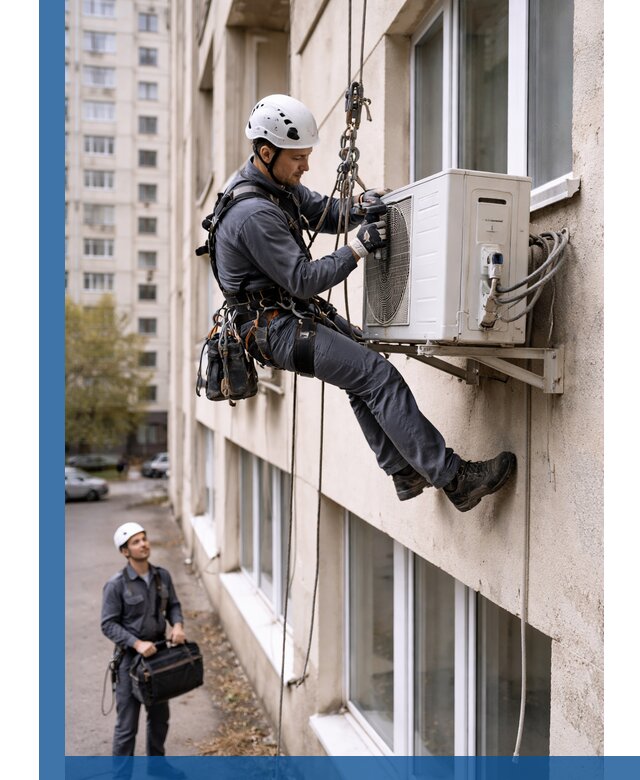 Демонтаж внешнего блока кондиционера в Белебее профессионально