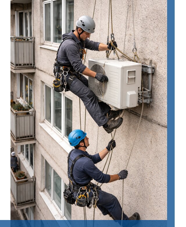 Перенос внешнего блока кондиционера в Белебее от 9181 р.| ВЫСОТНИК-Блб