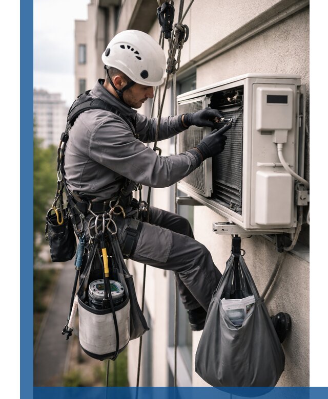 Обслуживание внешнего блока кондиционера в Белебее профессионально