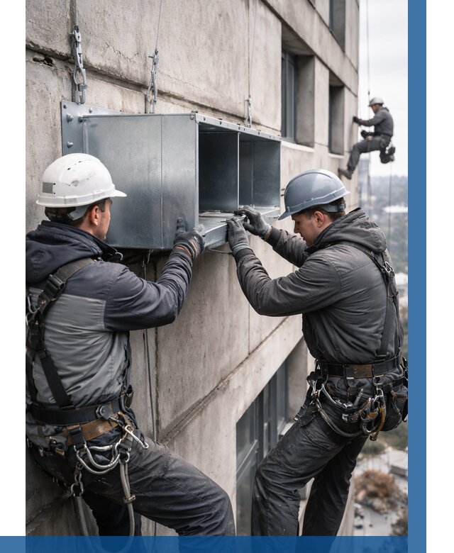 Монтаж вентиляционных коробов в Белебее от 3060 р. | ВЫСОТНИК-Блб