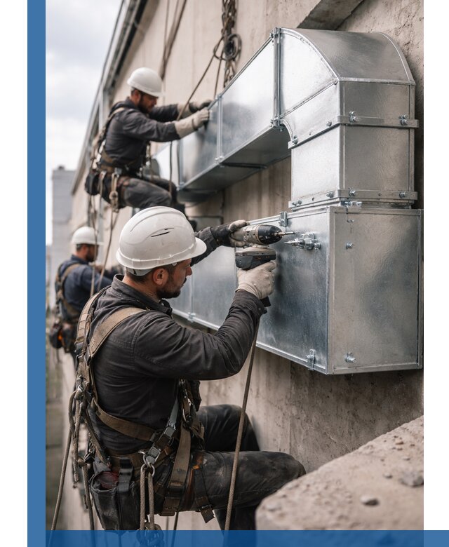 Профессиональный монтаж вентиляционных коробов в Белебее под ключ