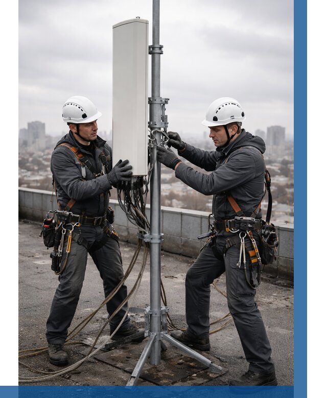 Монтаж антенн связи на крыше в Белебее от 8671 р. | ВЫСОТНИК-Блб