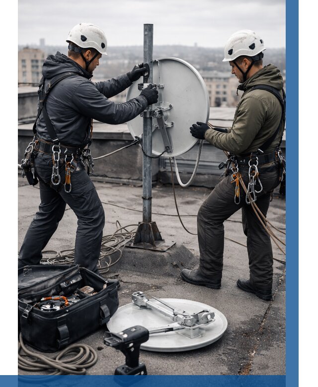 Демонтаж антенн на крыше в Белебее от 4590 р. | ВЫСОТНИК-Блб