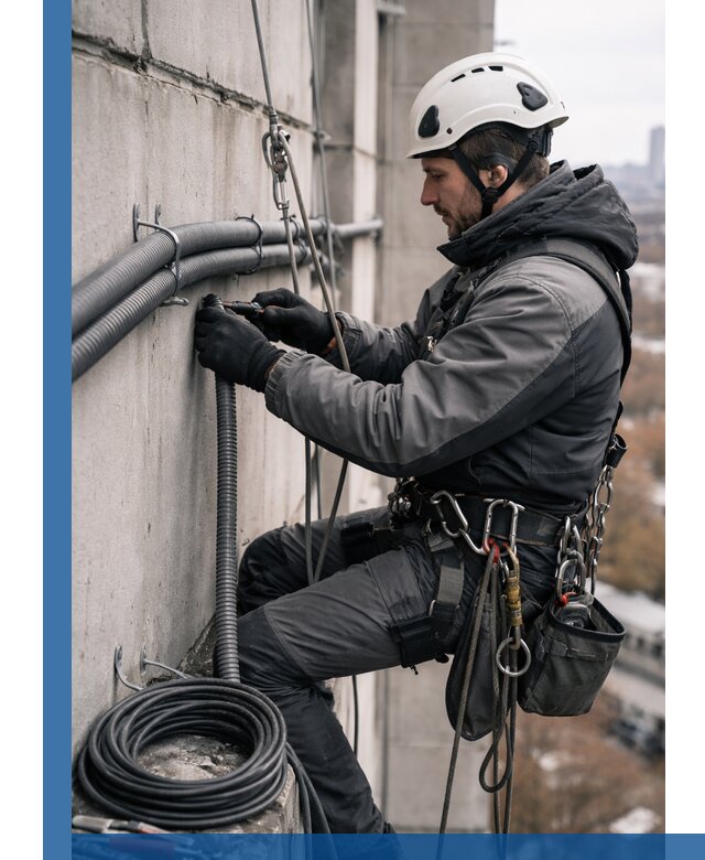 Профессиональный монтаж гофры для кабеля в Белебее с гарантией