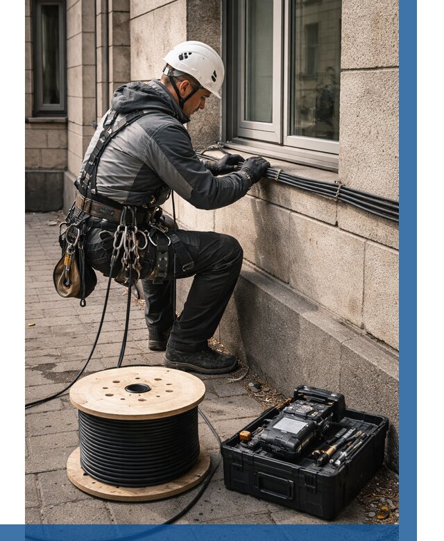 Прокладка оптоволоконного кабеля в Белебее от 816 р. | ВЫСОТНИК-Блб