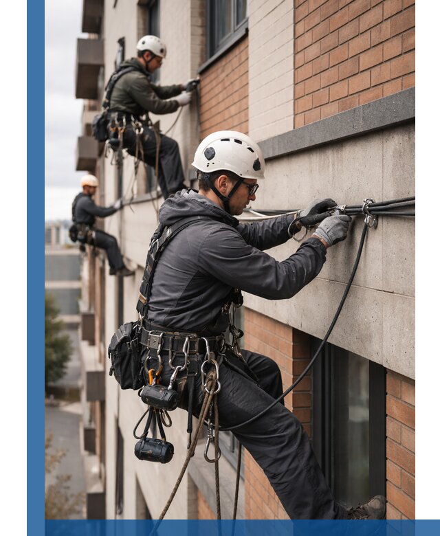 Крепление кабеля на фасаде монтаж и крепеж в Белебее