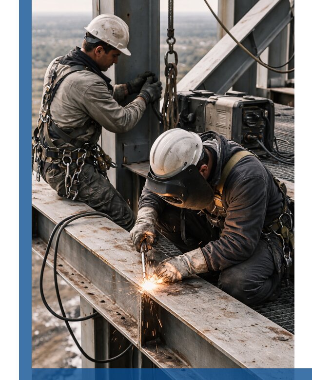 Высотные сварочные работы в Белебее для промышленных объектов