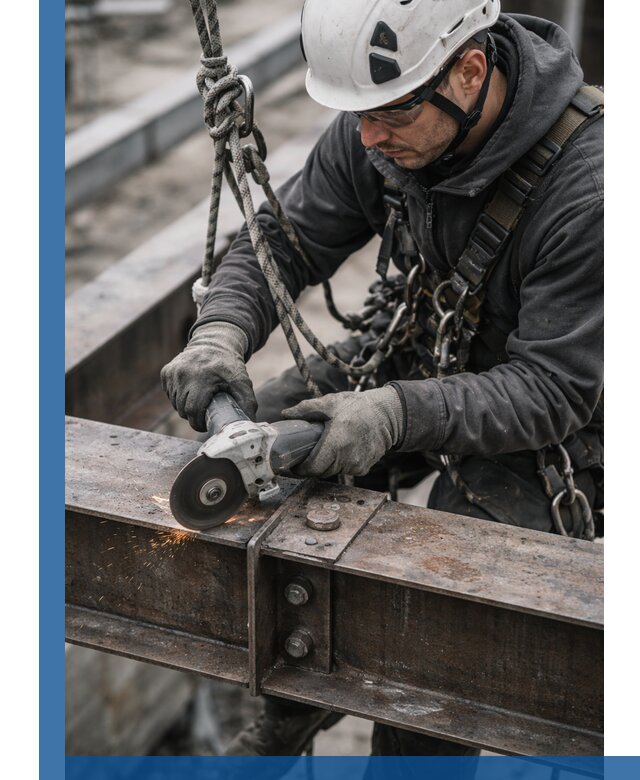 Резка металла на высоте в Белебее для зданий и конструкций