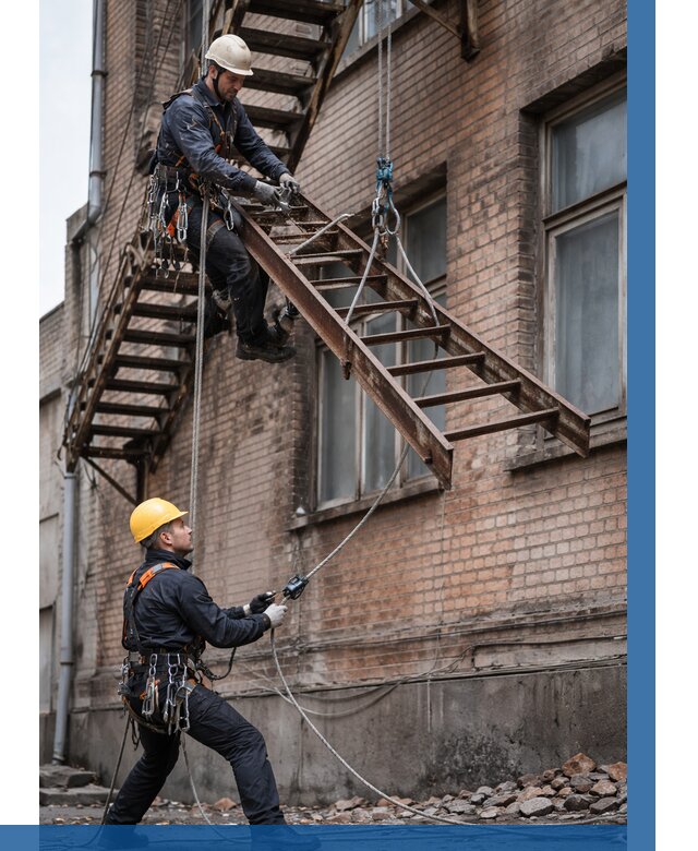 Демонтаж пожарной лестницы в Белебее от 12241 р. | ВЫСОТНИК-Блб